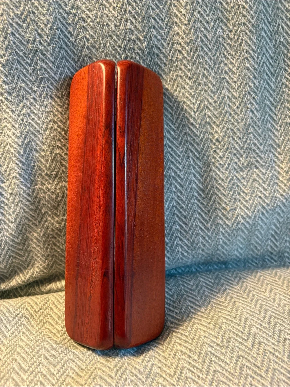 Wooden Ballpoint Pen and Letter Opener Set with Case - Mahogany Tone